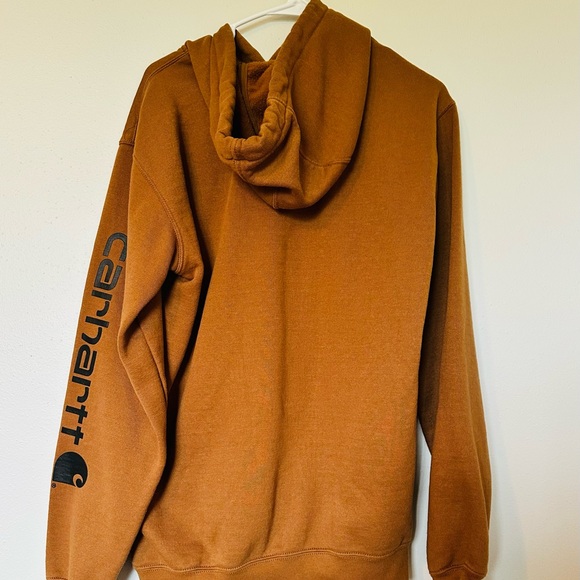 Carhartt Brown Hoodie Sweatshirt - Picture 2 of 2